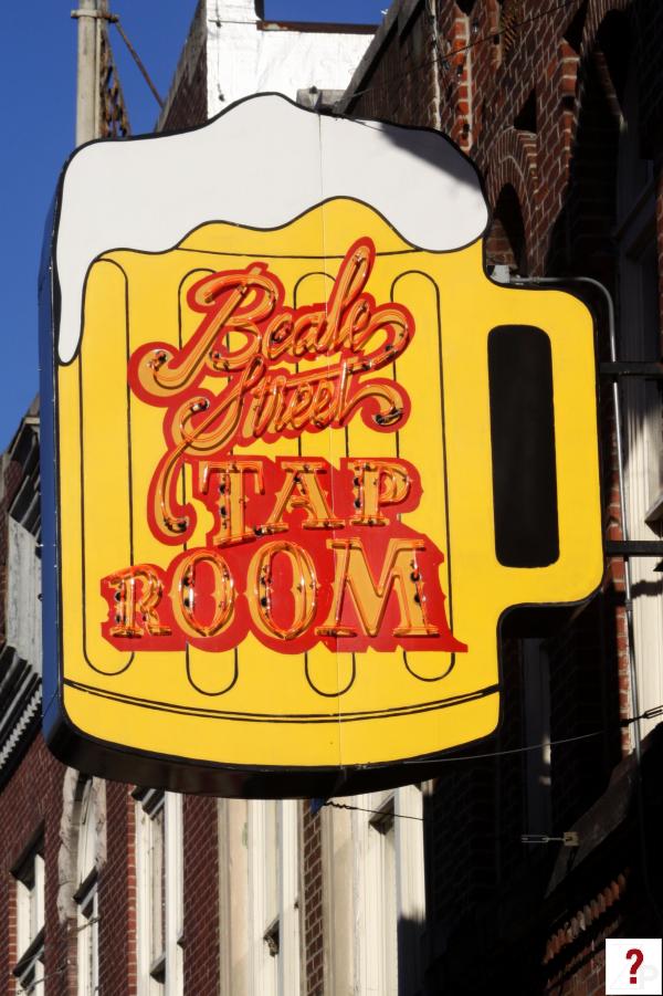 Beale Street Tap Room neon sign