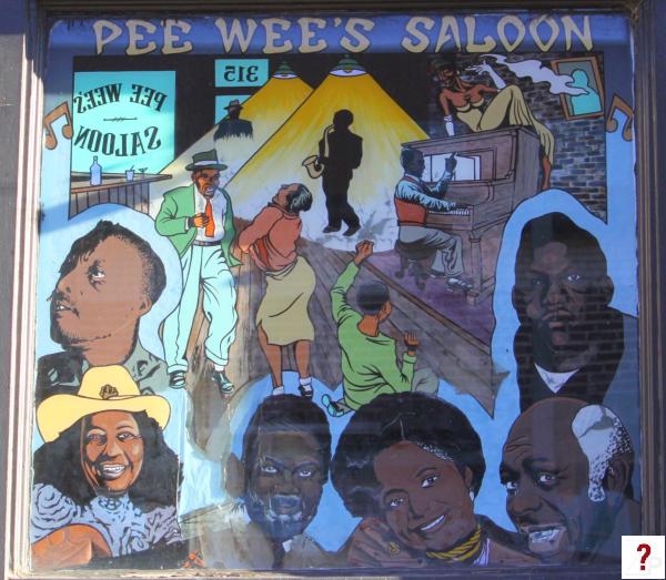 Blues Mural:Pee Wee's Saloon