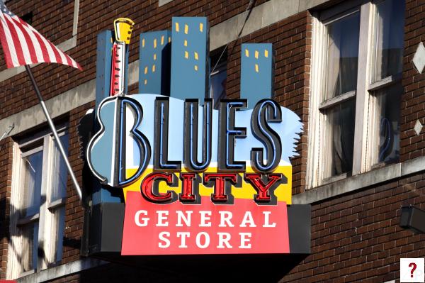 Blues City General Store neon sign