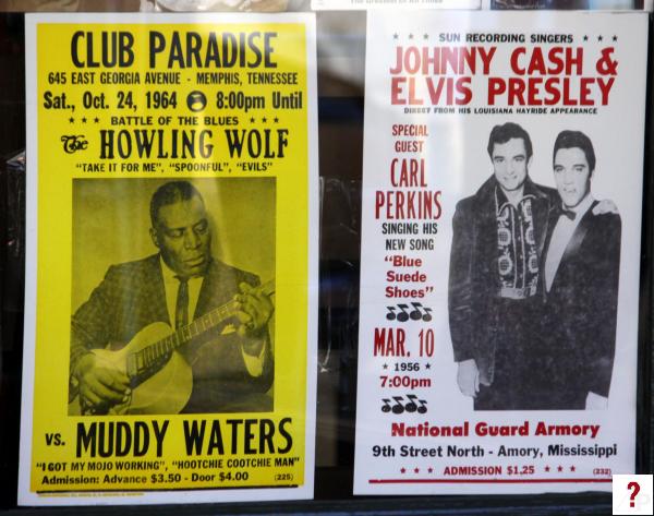 Johnny Cash &amp; Elvis Presley - Howling Wolf posters