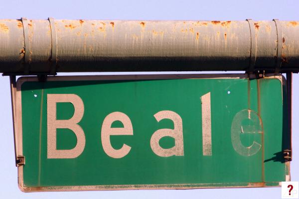 Beale street sign