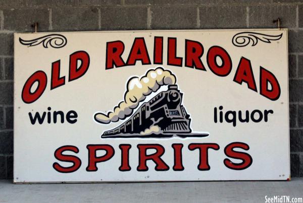Bruceton: Old Railroad Spirits Sign