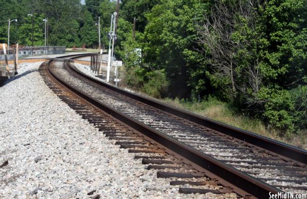 Tracks along E. Paris St.
