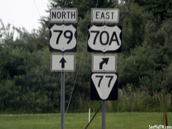 US 79 / 70A split