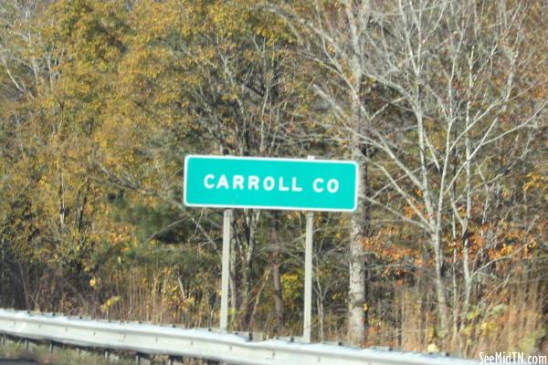 Carroll County I-40 Sign 1