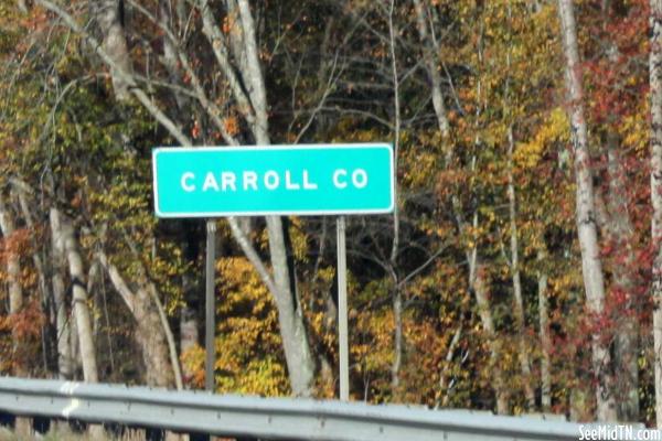 Carroll County I-40 Sign 2