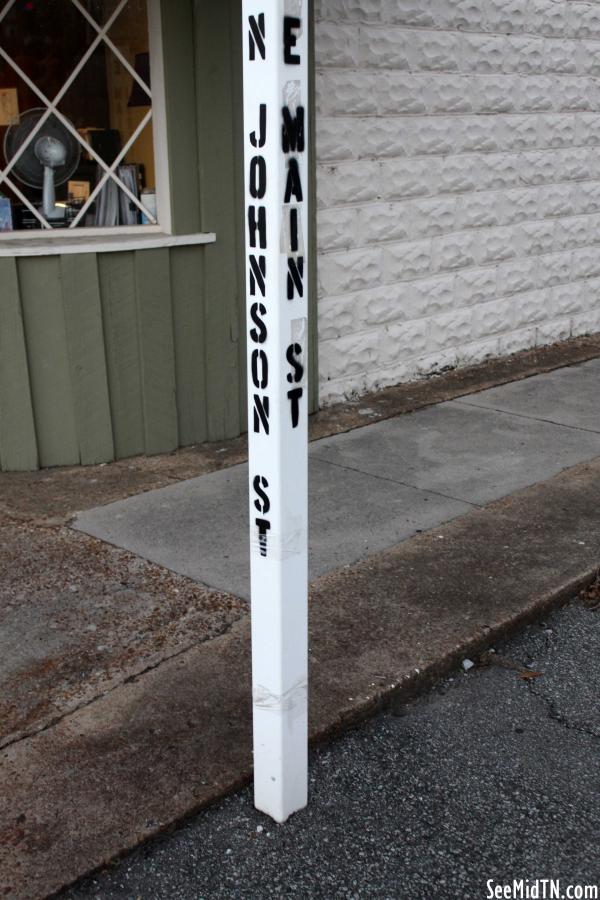 Alamo Street Sign | Main St. @ Johnson St.