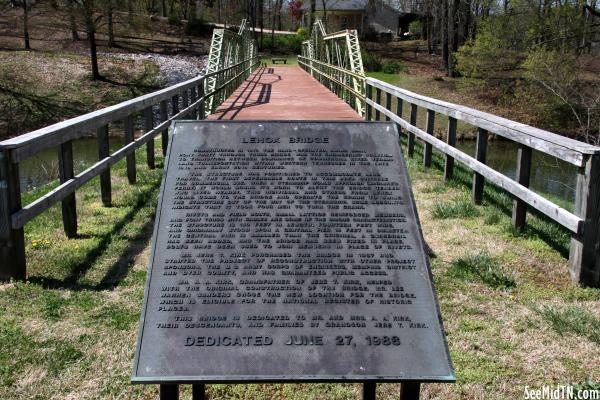 Lenox Bridge Marker