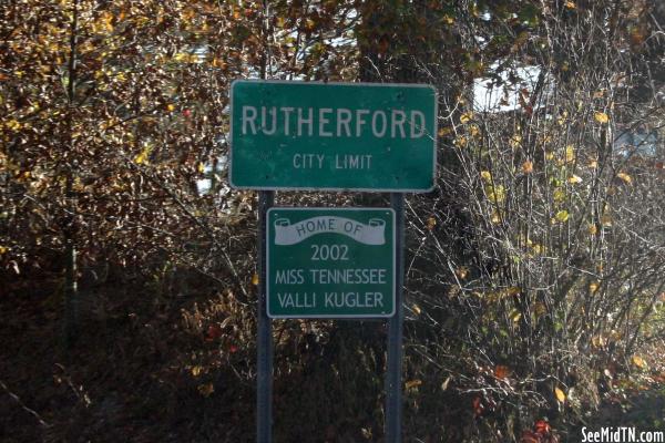 Rutherford City Limit