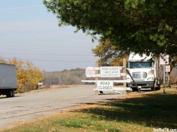 Road Closed 3 Miles Ahead