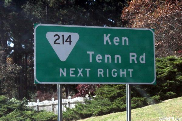 Ken Tenn Highway Sign