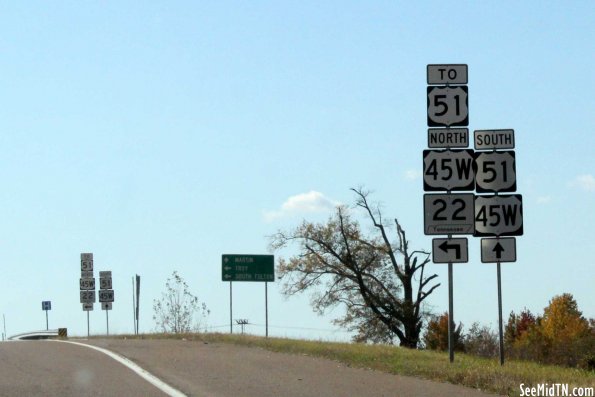 Multiple Highway Signs