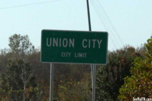 Union City city limit sign
