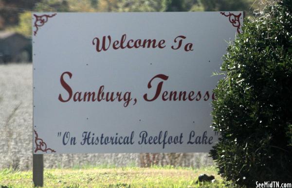Samburg Welcome Sign