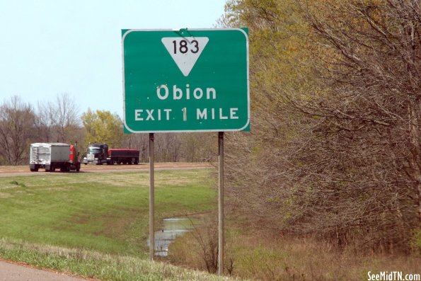 Obion exit highway 183