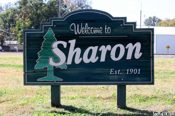 Sharon Welcome Sign