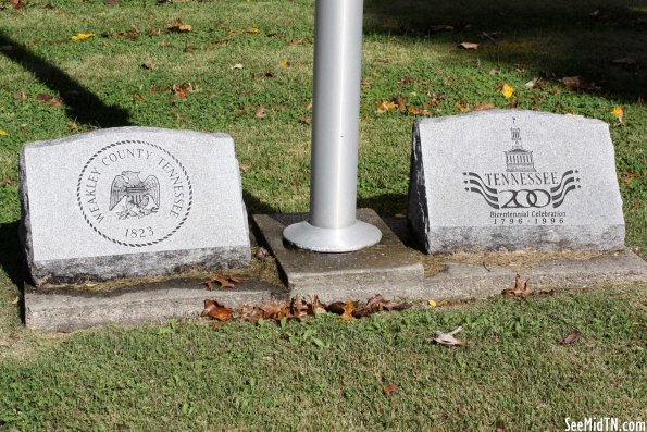 TN Bicentennial and Weakley Logo marker