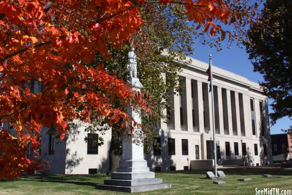 Courthouse with Fall Leaves