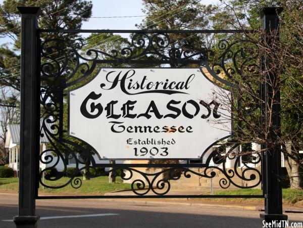Gleason Historical Sign