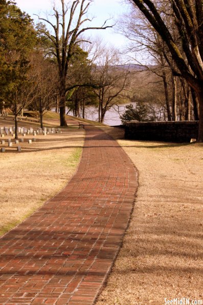 Cemetery sidewalk