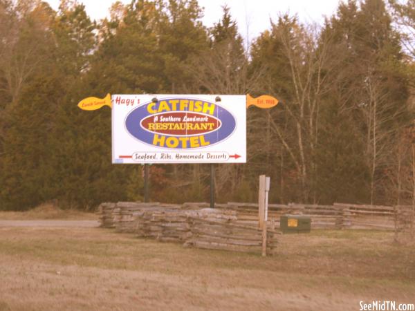 Catfish Hotel sign