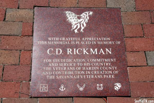 Savannah Veterans' Park: C.D. Rickman