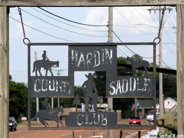 Hardin County Saddle Club sign